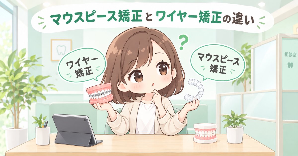 仕事や会話への影響は？マウスピース矯正とワイヤー矯正の違いを整理
