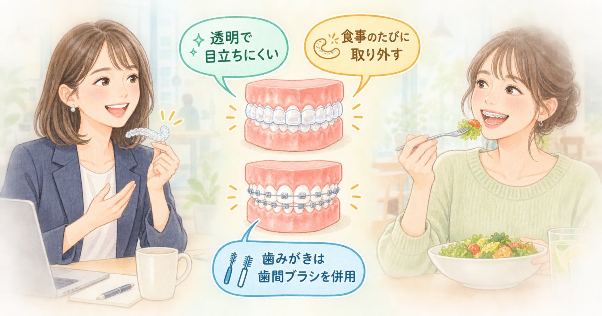 仕事や対人関係への影響は？装置ごとの審美性と会話・生活面の相違点