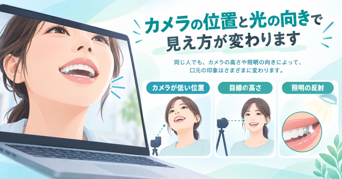 奥歯の銀歯が会議中に見えるのはなぜ？