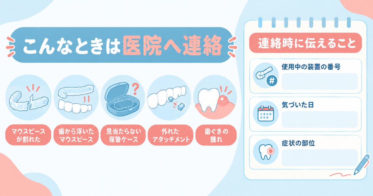 予定外の受診が必要になる場面を、始める前に知っておく