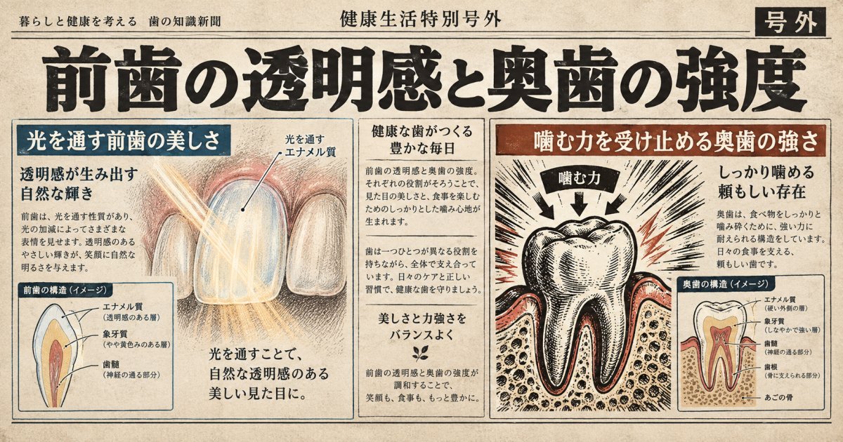 見た目と強度の軸:前歯と奥歯でセラミックの素材選びはどう変わるか